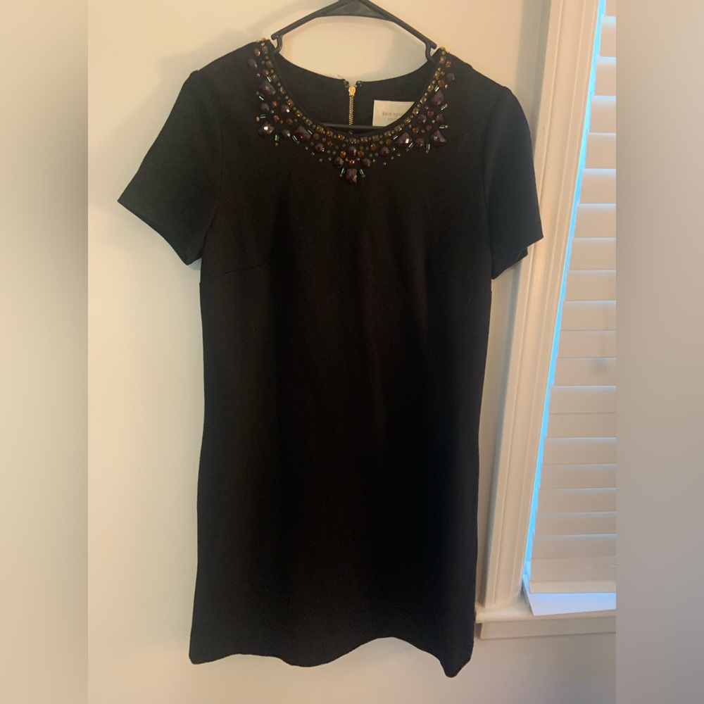 Kate Spade black dress with jewel beading